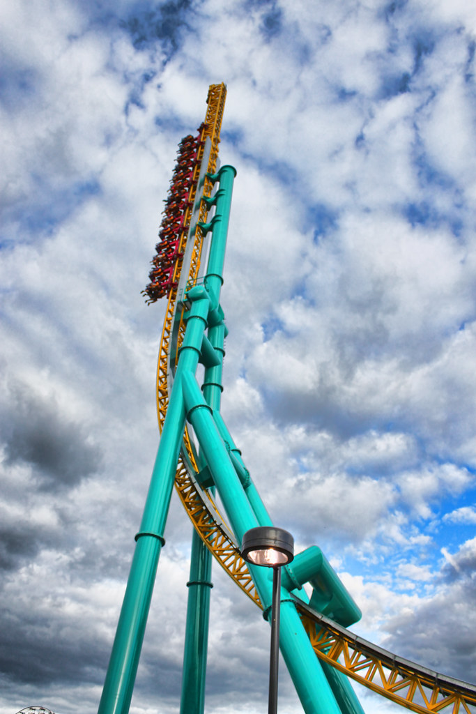 Possessed | This U-shaped, suspended impulse coaster rockets… | Flickr