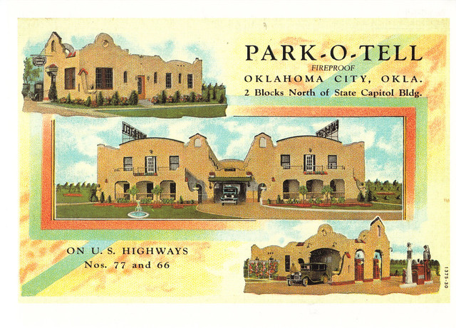 Route 66 Park O Tell Postcard