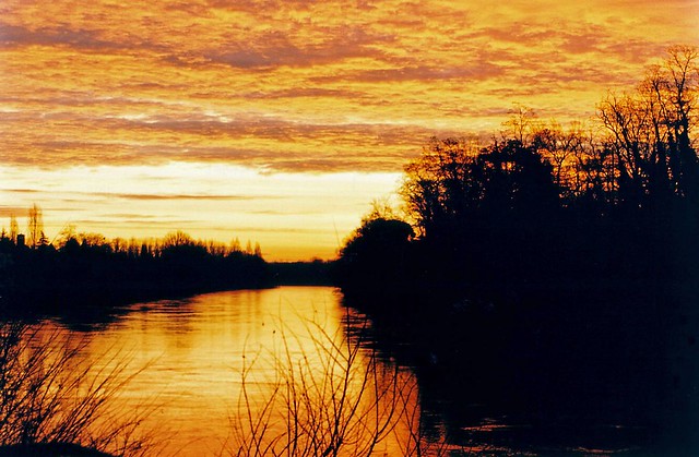 Sunset at the Dordogne