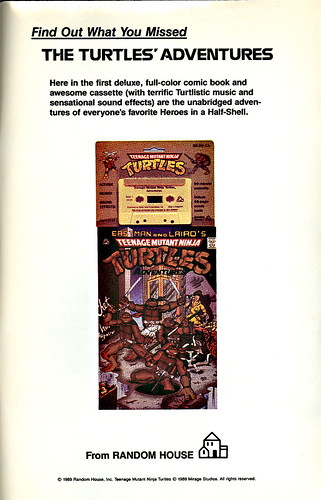RANDOM HOUSE :: TEENAGE MUTANT NINJA TURTLES : " RETURN OF THE SHREDDER " Cassette and Comic Book Edition // ' FIND OUT WHAT YOU MISSED ' ; "TMNTA - Heroes in a Half Shell, Cassette & Comic "  (( 1990 )) by tOkKa