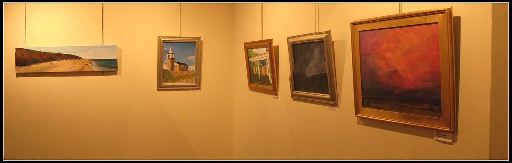 Some of my paintings in the Sandman Gallery