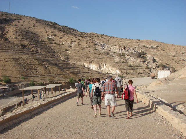 Entering the site, Petra