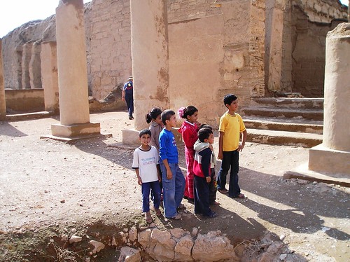 Local children in the temple ruins Dura Europos | by Verity Cridland