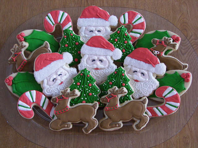 Santa Cookie Platter