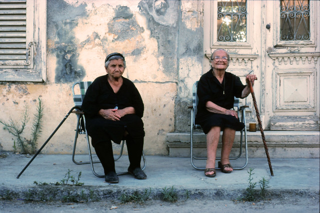 OLD LADIES in LARNACA CYPRUS