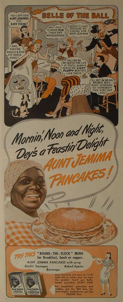 1940s AUNT JEMIMA Pancake Mix Vintage Illustration Adverti… | Flickr