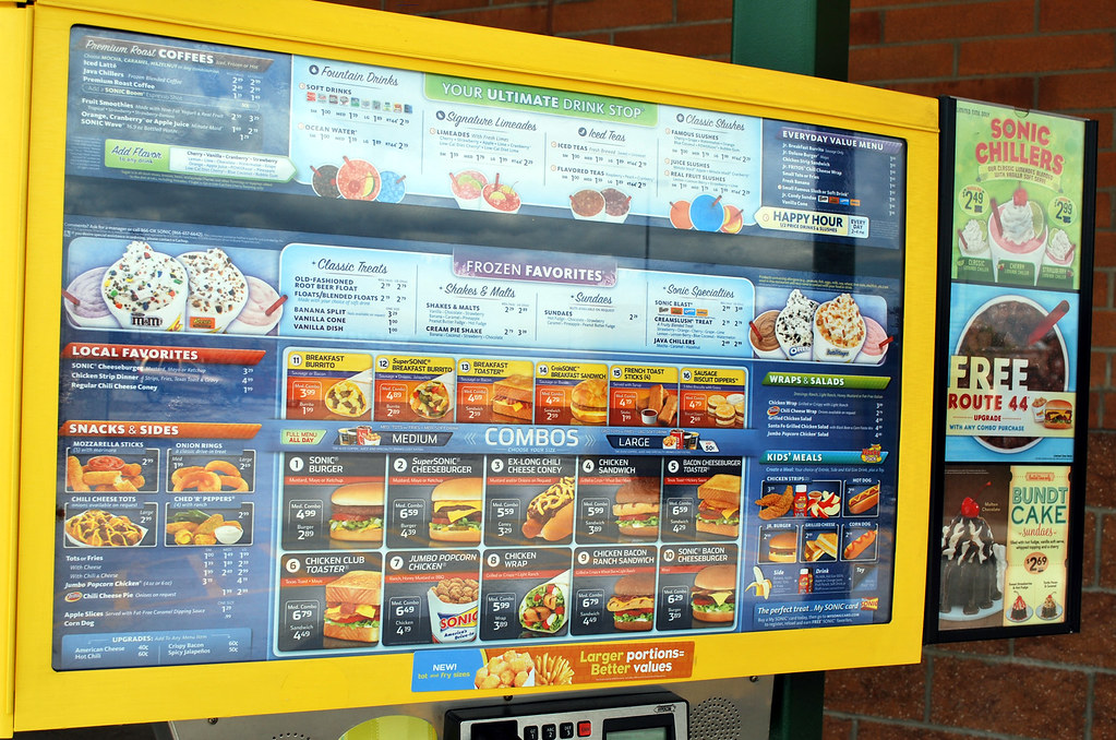 Sonic Menu, Updated Sonic driver's side menu, Streetsboro, …