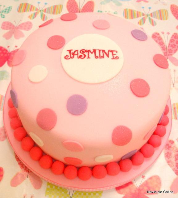 Pink Spot Cake