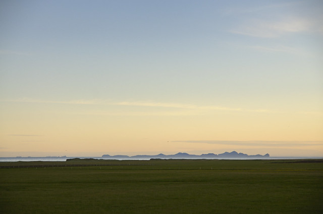 View to Vestmannaeyjar (English: The Westmen Isles)