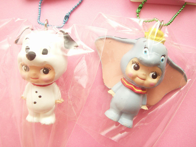 Kawaii Cosplay Kewpie Doll Puffy Keychain Strap Mascot Disney