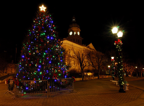 The Christmas Tree at City Hall in Athens