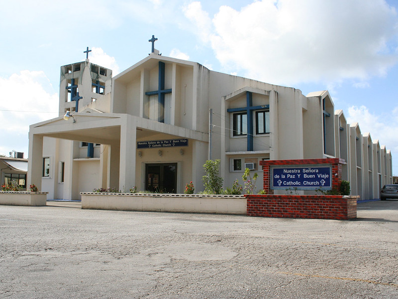 Nuestra Señora de la Paz Y Buen Viaje (Our Lady of Peace and Safe Voyage) is Chalan Pago's catholic church. The fiesta for Our Lady of Peace and Safe Voyage is celebrated on the third week of January. It was established post-WWII in 1946.

Nathalie Pereda/Guampedia