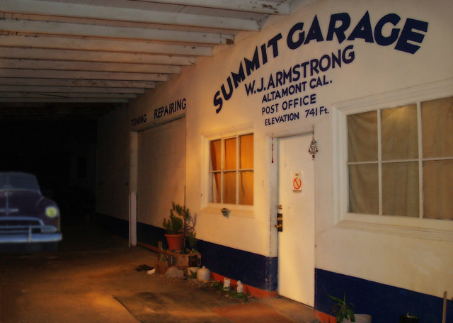 eerie night at the summit garage