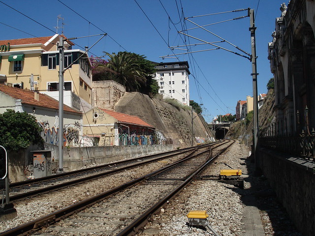 Caminho de ferro-Praia do Tamariz- Estoril- Concelho de Cascais-Portugal