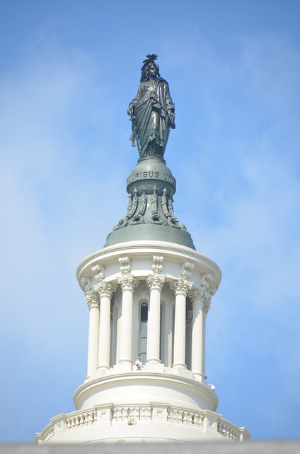 US Capitol dome statue, 