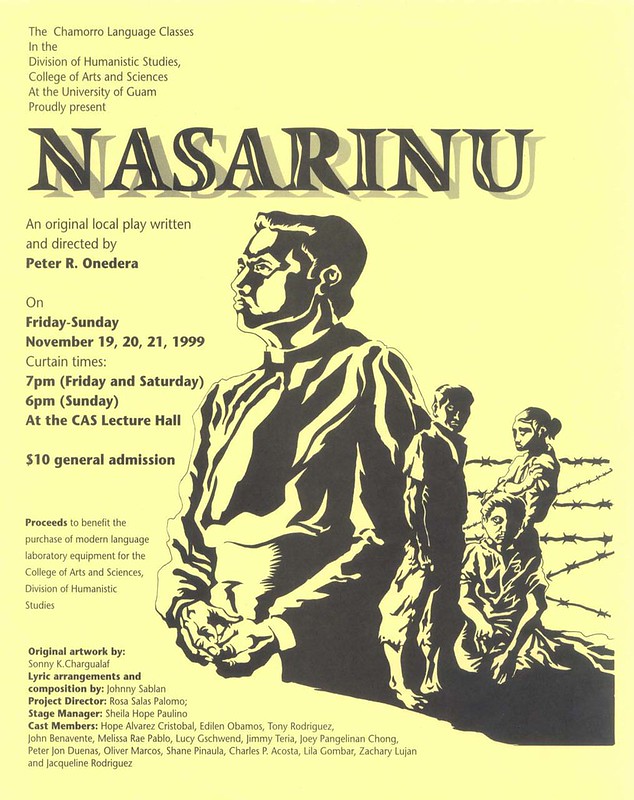 Poster for Nasarinu, Nasarinu was about those afflicted with leprosy and confined to Ipao's Leper Colony in the early 1900's. Poster from Peter R. Onedera courtesy of Anne Hattori.
