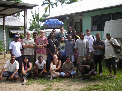 Mon, 10/26/2009 - 15:15 - Staff, students and visitors at Binatang Research Center in Madang, PNG.
Credit: CTFS