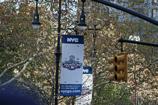 Yankees parade banner