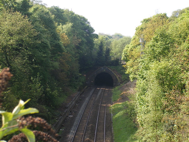 The Camp Hill line from Woodbridge Road in Moseley - site of the former Moseley Station