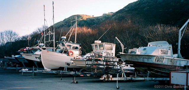 The Fishing Fleet out for a Winter Storm - Arena Cove, Mendocino County, California - GA645zi - Ektar 100
