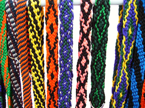 woven belts | assorted weaves with macrame cord | MirlyElfie | Flickr