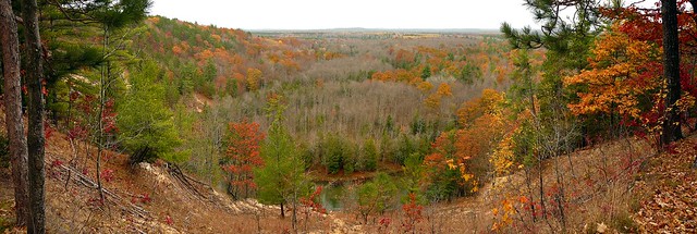 View from the High Rollway, Manistee River
