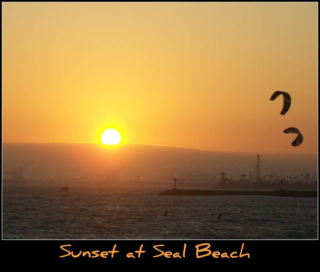 Sunset at Seal Beach, California by randyman