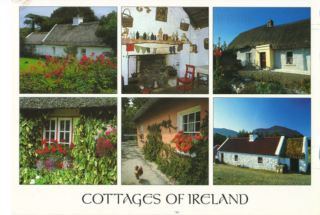 Ireland Cottages Postcard