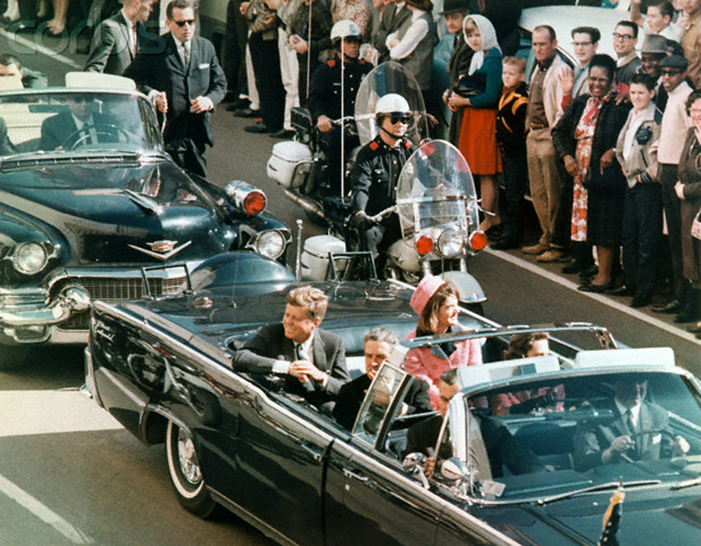 President and Mrs. John F. Kennedy Minutes Before His Assassination, 22 Nov 1963