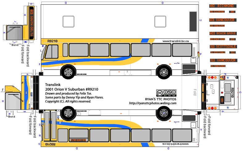 Translink Paper Model Translink Paperbuses | Flickr