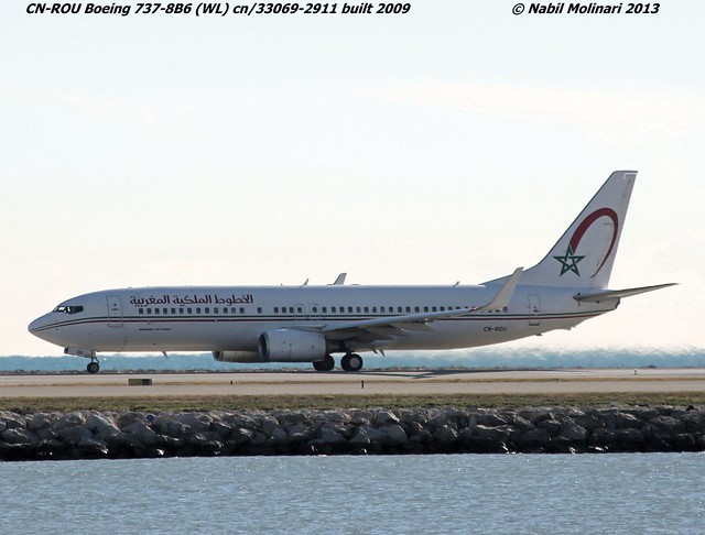 RAM Royal Air Maroc CN-ROU @ LFMN 30-12-2013