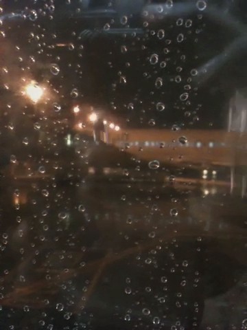 window rain airplane video airport