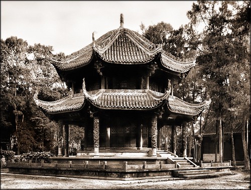 Ching Yang Temple, Chentu, China [1908] Ernest H. Wilson [RESTORED] | by ralphrepo