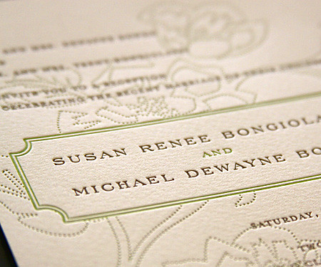 Letterpress Wedding Invitations | by Love at First Invite