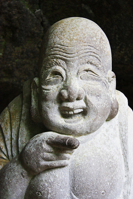 Hotei, god of happiness at Jōchi-ji temple