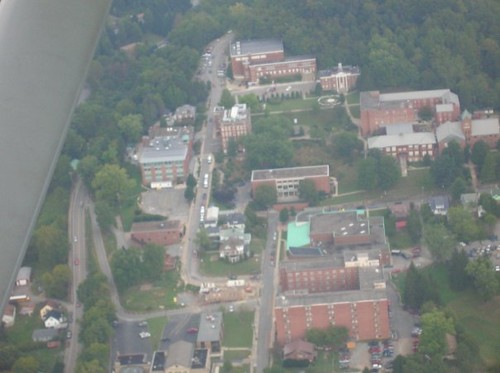 Aerial photo of Glenville State College Campus