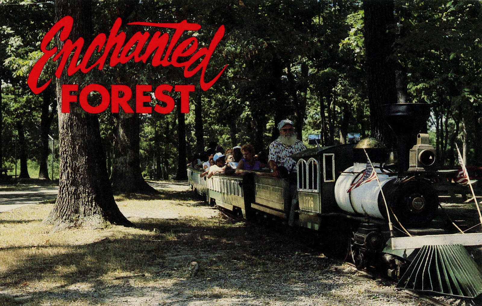 Train Ride at Enchanted Forest Amusement Park, 1972 - Chesterton, Indiana