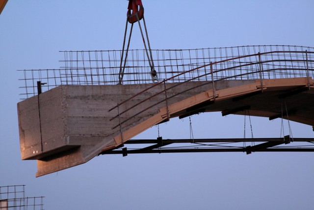 Cantiere Parco Ottavi - Varo del ponte ad archi