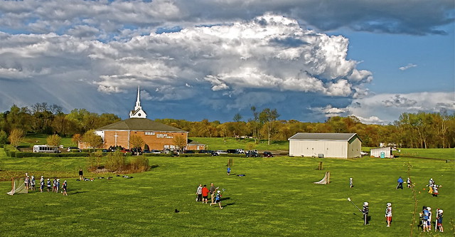 Lacrosse Practice At The Dunkirk Baptist Church