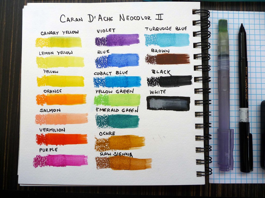 Caran D Ache Color Chart