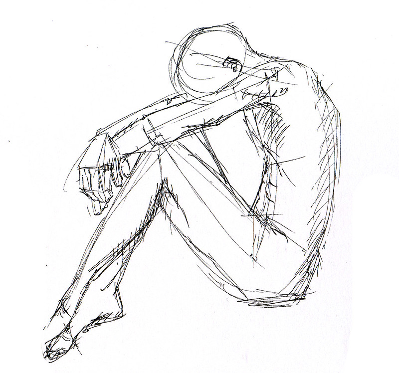 Depressed Sad Girl Vector & Photo (Free Trial) | Bigstock