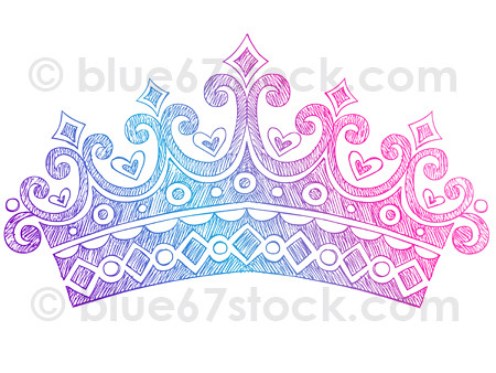 Hand-Drawn Sketchy Princess Tiara Crown Doodle Drawing Vec… | Flickr