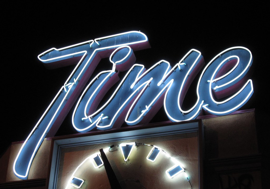 Timr Sign TIME Deli Sign at Night, San Jose CA | The Time Deli, at 349… | Flickr