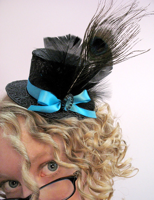 Steampunk lace top hat