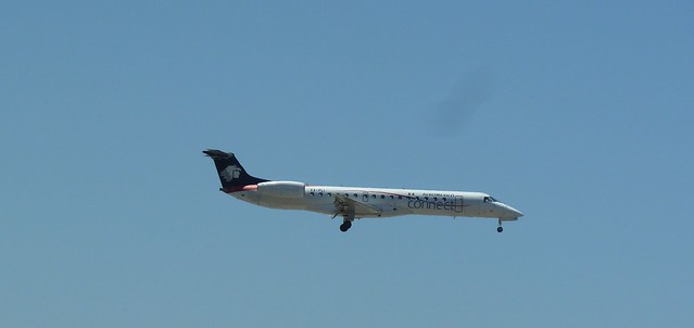 Aeromexico Connect XA-PLI Embraer ERJ-145ER jet on final approach to LAX Airport
