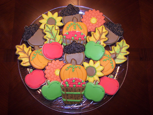 Fall cookies with apples