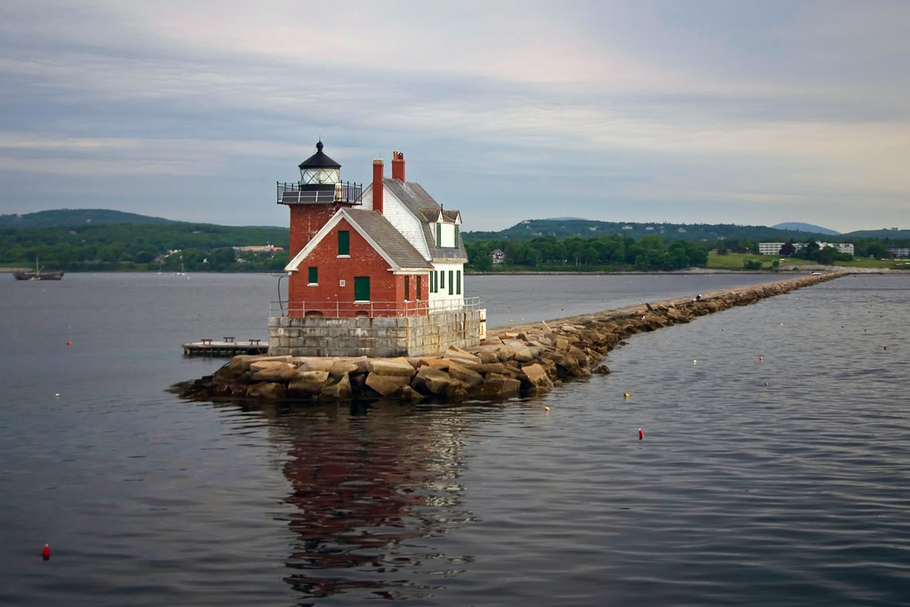 Rockland Breakwater Lighthouse, Maine. 