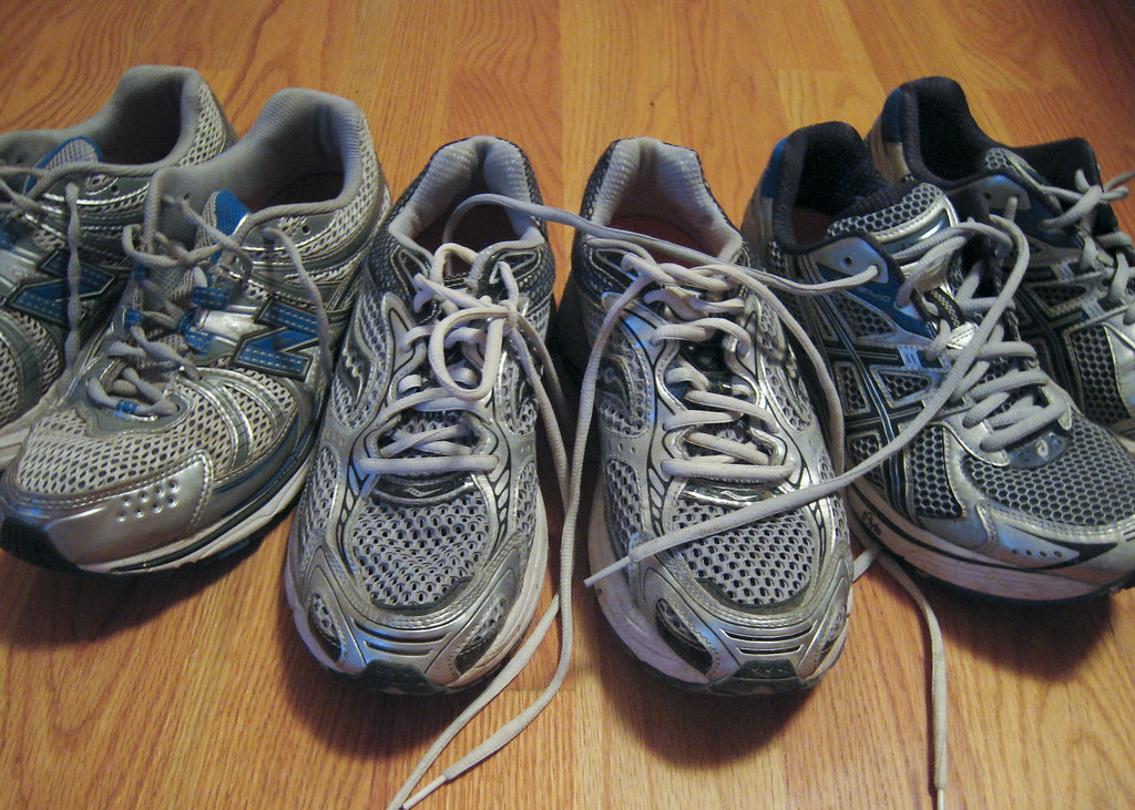 New Balance, Saucony, and Asic Running Shoes | Steve Wilhelm | Flickr