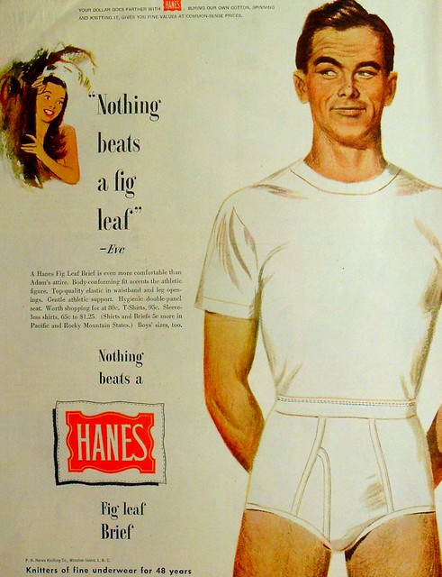 1950s HANES Fig Leaf Briefs Men's Underwear Men Vintage Il…