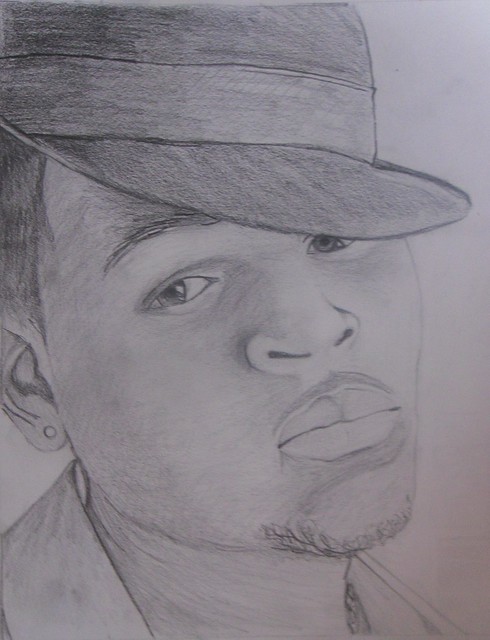 Learn How to Draw Chris Brown (Singers) Step by Step : Drawing Tutorials